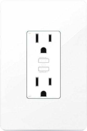 TP-Link - Kasa Smart Wi-Fi Power Outlet - White-Front_Standard 
