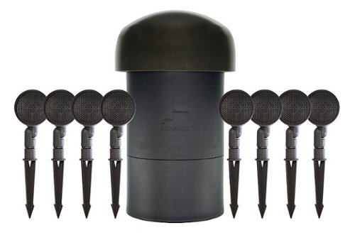 Sonance - SGS 8.1 SYSTEM - Garden Series 8.1-Ch. Outdoor Speaker System with In-Ground Subwoofer (Each) - Dark Brown/Black