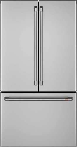 CafÃ© - 23.1 Cu. Ft. French Door Counter-Depth Refrigerator, Customizable - Stainless Steel