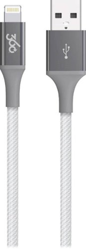 360 Electrical - Habitat 4' USB-to-Lightning Charge-and-Sync Cable - Titanium-Front_Standard 