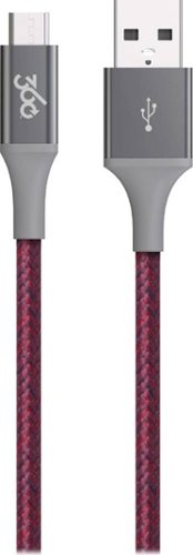 360 Electrical - Habitat 4' USB Type A-to-Micro-USB Cable - Cranberry-Angle_Standard 
