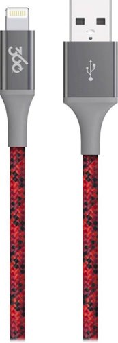 360 Electrical - Habitat 4' USB-to-Lightning Charge-and-Sync Cable - Crimson-Front_Standard 