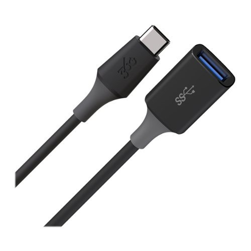 360 Electrical Infuse USB Type C-to-USB Type A Adapter - Black WORLDWIDE DELIVERY