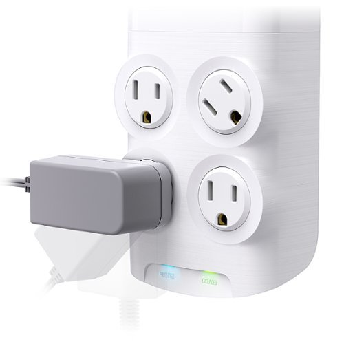 360 Electrical Revolve24, 4 Rotating Outlets/ 4 USB-A 1080 Joules Surge Protector - White HOW TO BUY