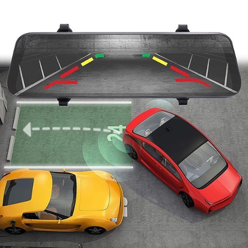 Rexing M1 1296P Mirror Front and Rear Dash Cam - Black BUY IN UAE
