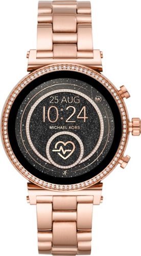 Michael Kors - Gen 4 Sofie Smartwatch 41mm Stainless Steel - Rose Gold Stainless Steel-Front_Standard 