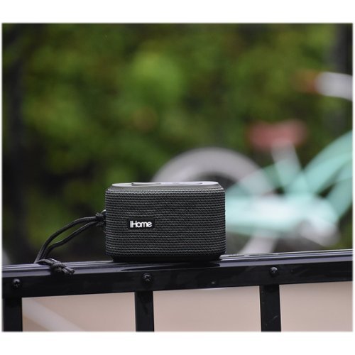 iHome iBT370v2 Portable Bluetooth Speaker - Dark Gray WORLDWIDE DELIVERY