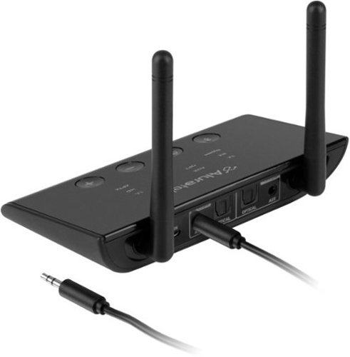 Aluratek Bluetooth Wireless Audio Transmitter and Receiver for TVs - Black GLOBAL SHIPPING