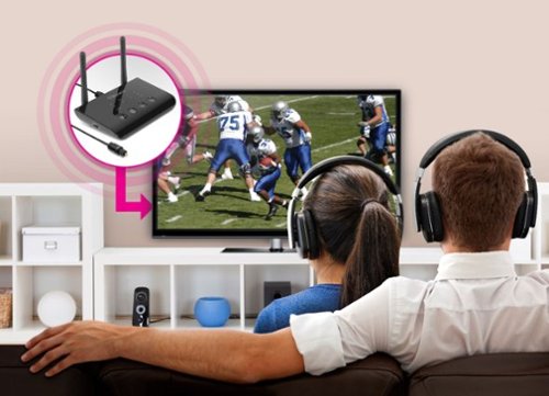 Aluratek Bluetooth Wireless Audio Transmitter and Receiver for TVs - Black BUY ONLINE