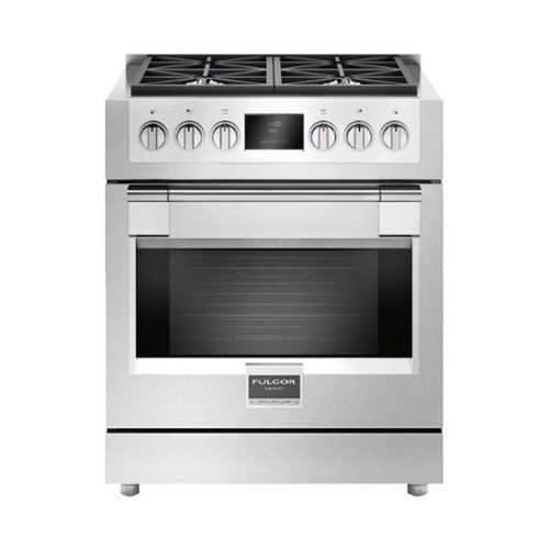 Fulgor Milano - 3.6 Cu. Ft. Freestanding Gas Convection Range - Stainless steel