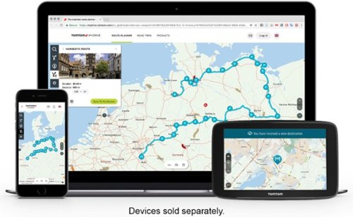 TomTom GO Comfort 6 GPS with Built-In Bluetooth, Map and Traffic Updates - Black WORLDWIDE DELIVERY