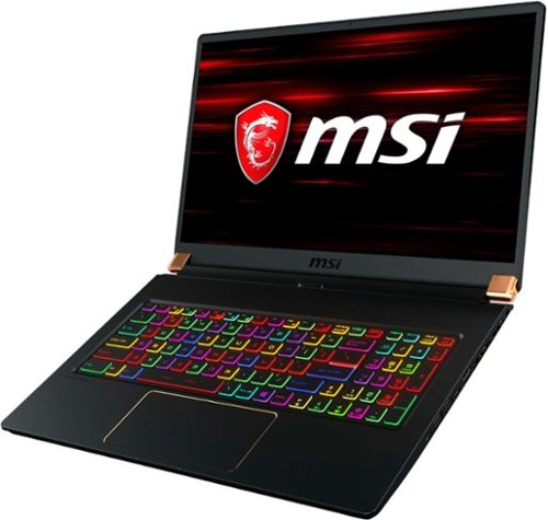 MSI 17.3 Gaming Laptop - Intel Core i7 - 16GB Memory - NVIDIA GeForce RTX 2070 Max-Q - 1TB Solid State Drive - Matte Black With Gold Diamond Cut BUY IN EUROPE