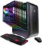 CyberPowerPC - Gaming Desktop - AMD Ryzen 5 1400 - 8GB Memory - AMD Radeon RX 570 4GB - 480GB SSD - Black-Front_Standard