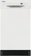 Front. Frigidaire - Frigidaire 18" Compact Front Control Built-In Dishwasher with Stainless Steel Tub, 52 dba - White.