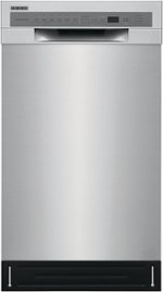 Frigidaire - 18" Front Control Built-In Dishwasher with Stainless Steel Tub - Stainless steel - Front_Standard