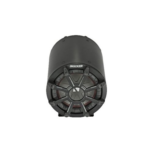 KICKER - TB 8" Single-Voice-Coil 2-Ohm Loaded Subwoofer Enclosure - Black