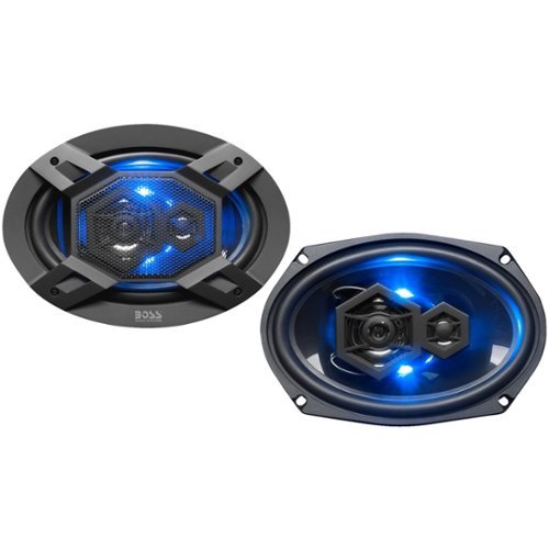 BOSS Audio - Elite 6" x 9" 3-way Car Speakers with Polypropylene Cones Pair - Black-Front_Standard 