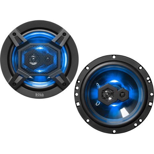 BOSS Audio - Elite 6-1/2" 3-Way Car Speakers with Polypropylene Cones (Pair) - Black