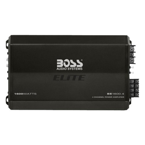 BOSS Audio - ELITE 1600W Class AB Bridgeable Multichannel MOSFET Amplifier with Variable Low-Pass Crossover - Black