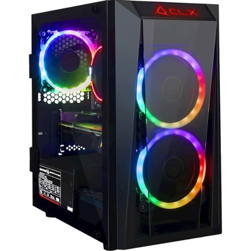 CLX - Gaming Desktop - AMD Ryzen 7 2700 - 16GB Memory - NVIDIA GeForce GTX 1660 - 1TB HDD + 120GB SSD - Black-Angle_Standard 