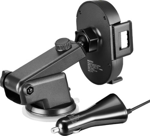 Insignia™ 10W Qi Certified Wireless Charging Car Mount for iPhone/Android - Black HOW TO BUY