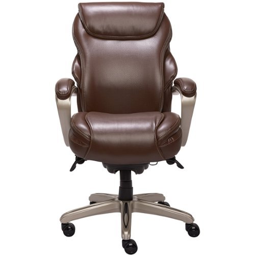 La-Z-Boy - Masters Series Max XXL Gaming Chair - Silver/Brown-Front_Standard 