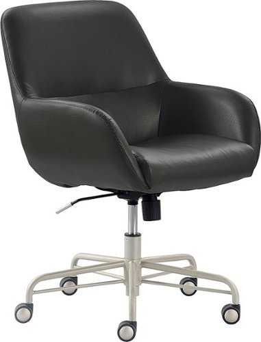 Finch - Forester Modern Bonded Leather Executive Chair - Gray/Charcoal