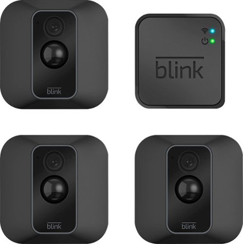  Blink - XT2 3-Camera Indoor/Outdoor Wire-Free 1080p Surveillance System - Black