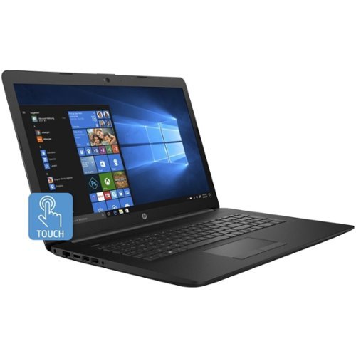 17.3" Touch-Screen Laptop - Intel Core i3 - 8GB Memory - 1TB Hard Drive - HP Finish In Jet Black With A Maglia Pattern-Front_Standard 