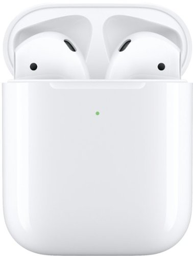  Apple - Geek Squad Certified Refurbished AirPods with Wireless Charging Case - White