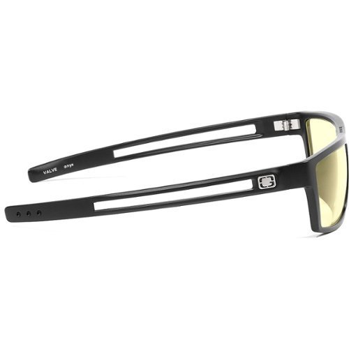 GUNNAR - Gafas Gaming Valve con Recubrimiento Antirreflectante Resistente a Rayones y Reducción de Luz Azul, Lentes Ámbar - Ónix