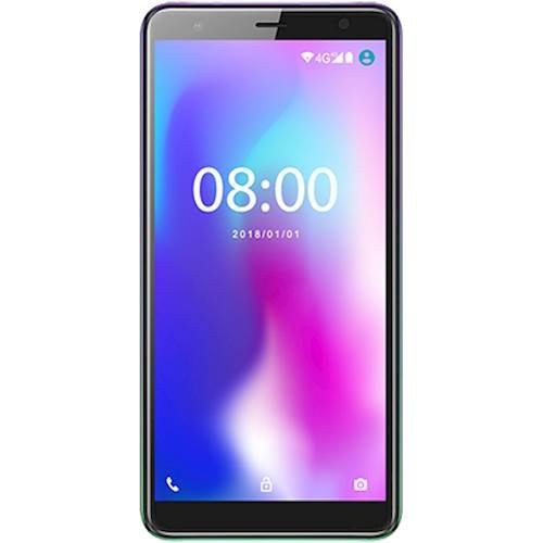 CellAllure - Fashion C with 16GB Memory Cell Phone (Unlocked) - Aurora Lights/IML (Blue and Purple)