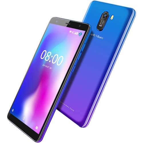 CellAllure Fashion C with 16GB Memory Cell Phone (Unlocked) - Aurora Lights/IML (Blue and Purple) HOW TO BUY