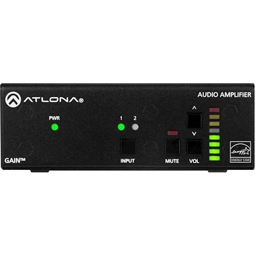 Atlona - Gain 60W 2.0-Ch. Stereo/Mono Power Amplifier - Black