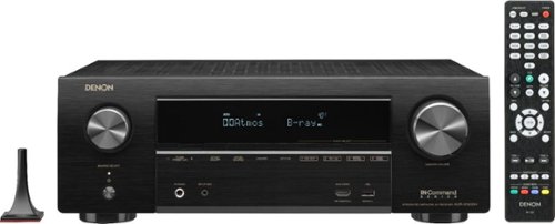 Denon AVR-X1600H 7.2 Channel 4K UHD AV Receiver, Supports Dolby Atmos, DTS:X & DTS Virtual:X, Amazon Alexa Compatible - Black