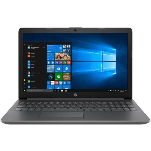HP - 15.6" Touch-Screen Laptop - AMD Ryzen 3 - 8GB Memory - 128GB Solid State Drive - Chalkboard Gray-Front_Standard 