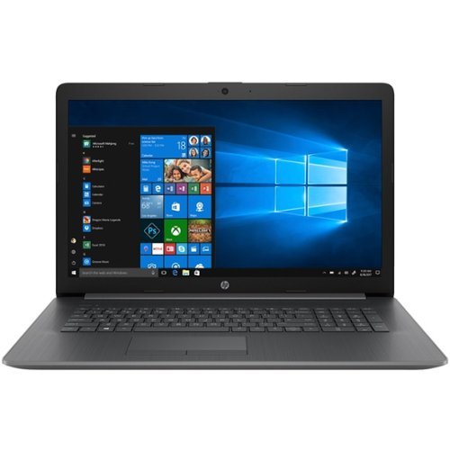 HP - 17.3" Laptop - AMD A9-Series - 8GB Memory - AMD Radeon R5 - 1TB Hard Drive - Chalkboard Gray-Front_Standard 