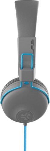 JLab Studio Wired On-Ear Headphones - Gray/Blue WORLDWIDE DELIVERY