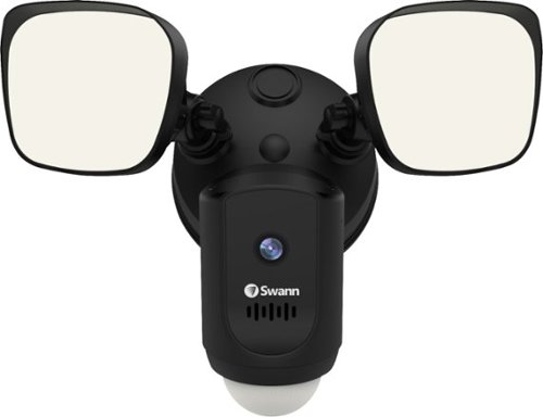 Swann - 1080p Wi-Fi Floodlight Security Camera - Black-Front_Standard 