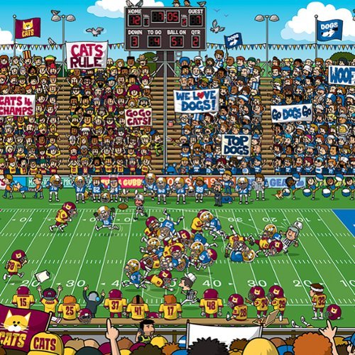 Eurographics Spot & Find Football Puzzle, 100 Pieces WORLDWIDE DELIVERY
