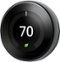 Google - Nest Learning Smart Wifi Thermostat - Black-Front_Standard 