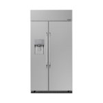 Dacor - Professional 24 Cu. Ft. Side-by-Side Built-In Refrigerator - Stainless steel - Front_Standard
