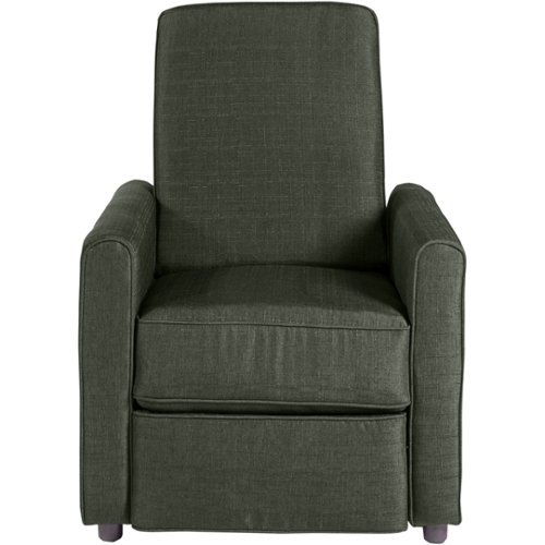 OneSpace - Fabric Recliner - Olive Gray-Front_Standard 