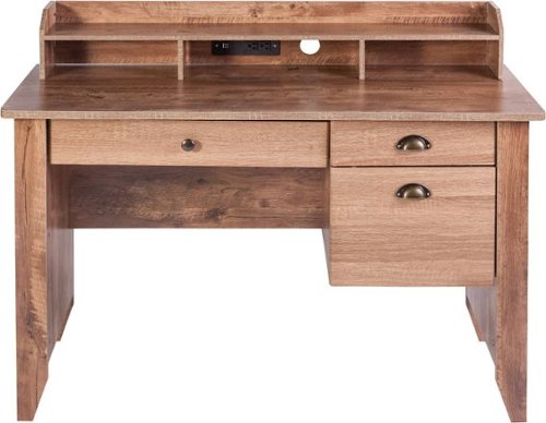 OneSpace - Eleanor Executive Computer Desk - Oak