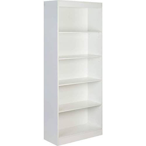 OneSpace - MDF 5-Shelf Bookcase - White