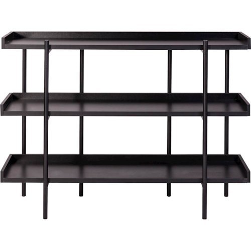 OneSpace - Modern 3-Shelf Bookcase - Black