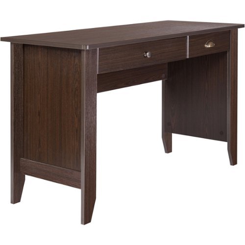 OneSpace - Eleanor Rectangular Wood Grain 2-Drawer Table