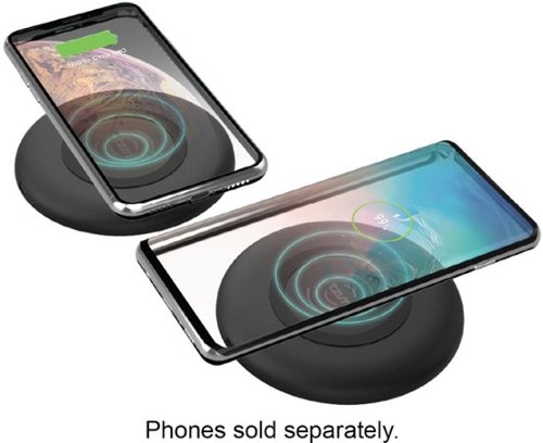 Tzumi 5W Fast Charge Wireless Charging Pad for iPhone/Android (2-Pack) - Black WORLDWIDE DELIVERY