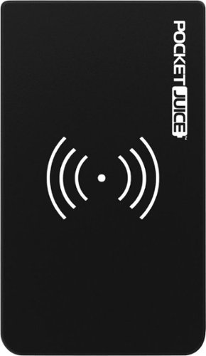  Tzumi - PocketJuice Wireless Air 5000 mAh Portable Charger for Most USB Enabled Devices - Black