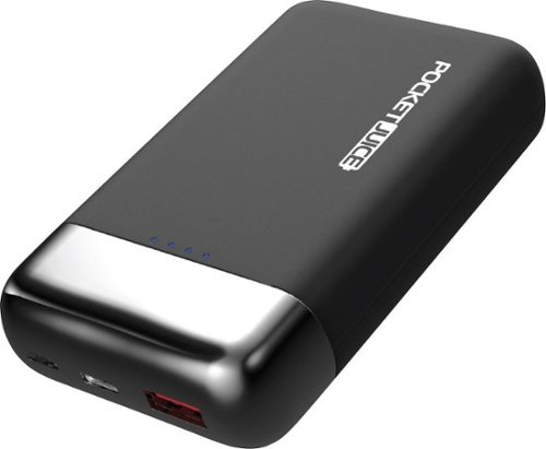 Tzumi - PocketJuice Hyper Charge 20,000 mAh Portable Charger for Most USB Enabled Devices - Black-Front_Standard 